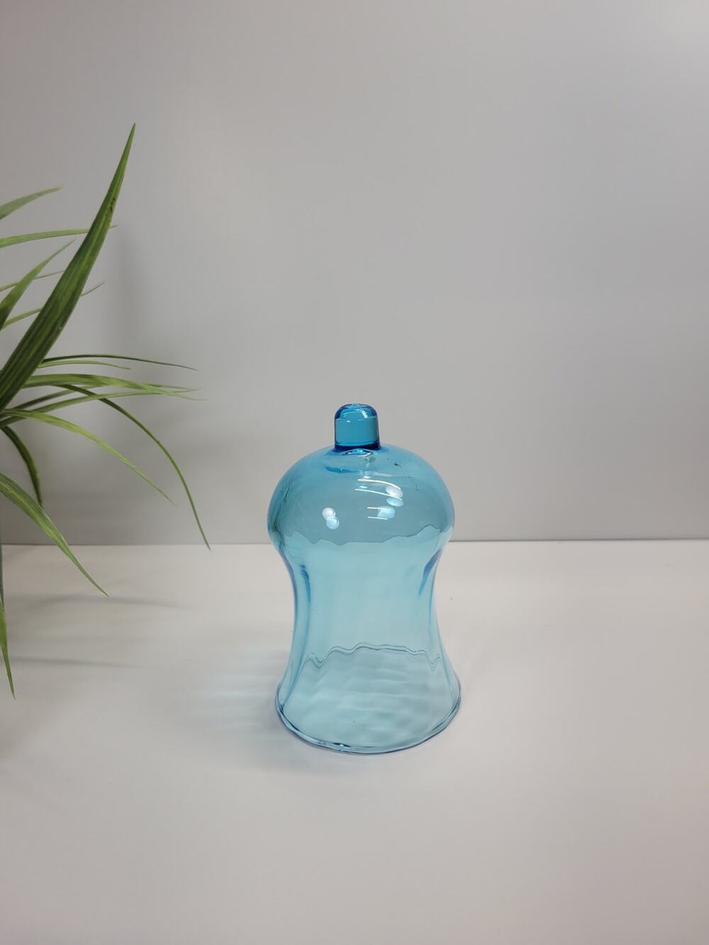 Vintage Blue Swirl Votive pegged Cup, Candle Holder Home Interiors Homco